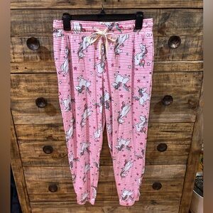 Briefly Stated Pink Striped Unicorn Pajama‎ Pants